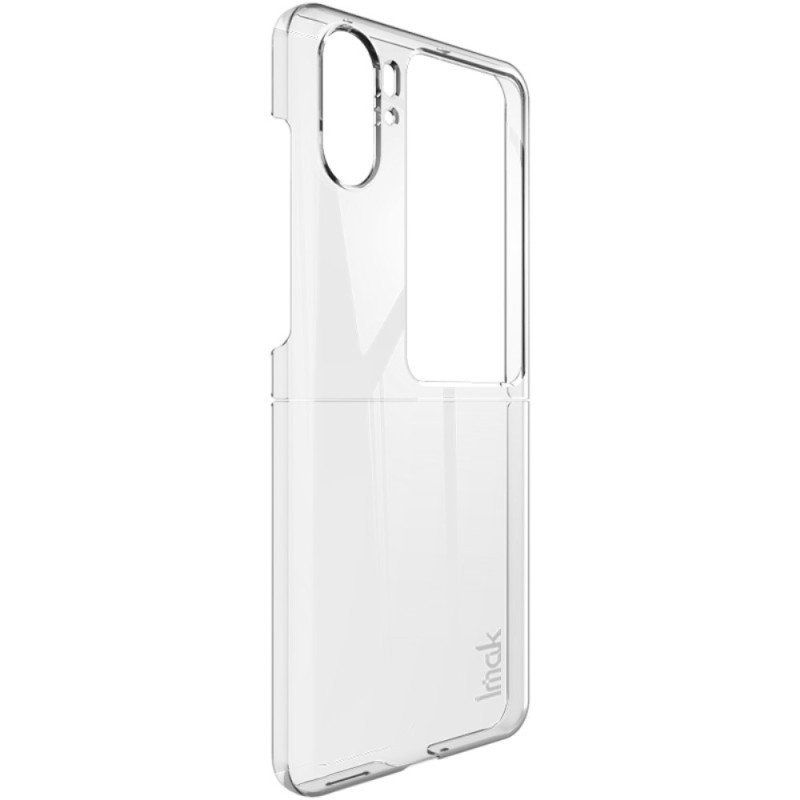 Folio-fodral Skal Oppo Find N2 Flip Läderfodral Transparent Imak