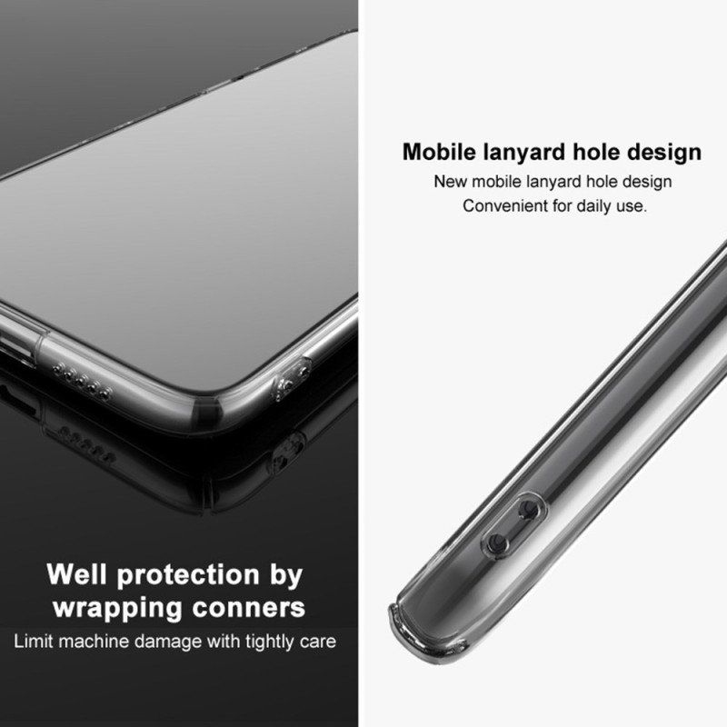 Folio-fodral Skal Samsung Galaxy Z Flip 4 Läderfodral Imak Transparent
