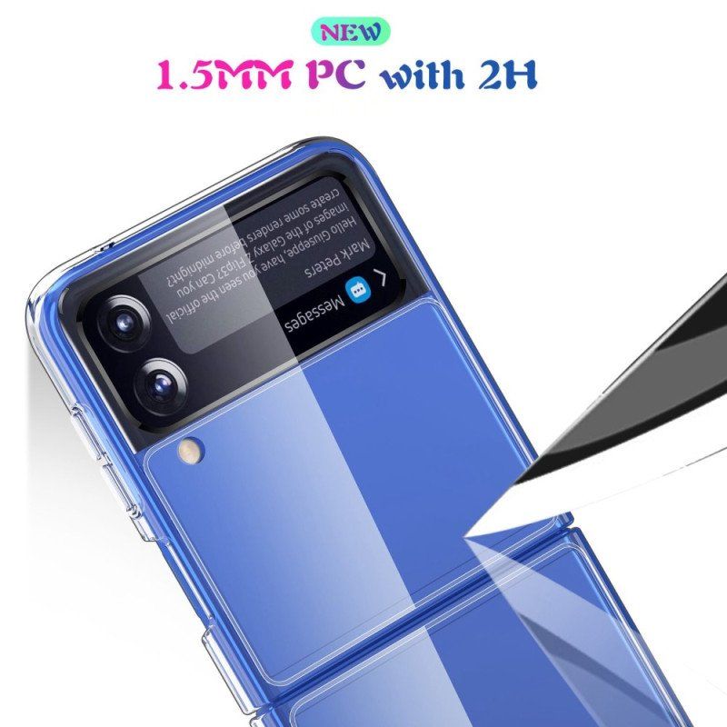 Folio-fodral Skal Samsung Galaxy Z Flip 4 Läderfodral Kristall