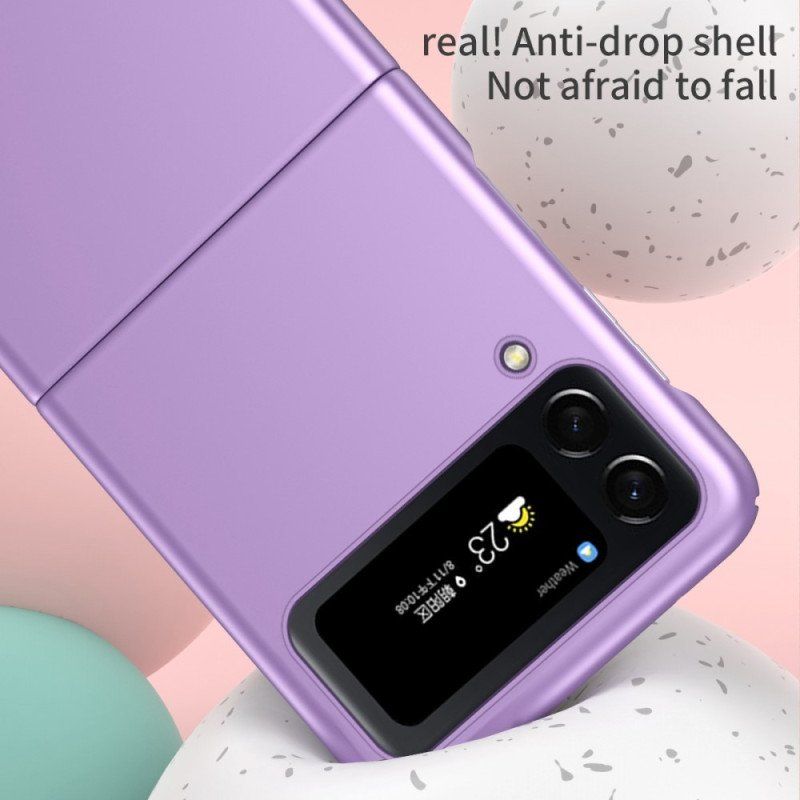 Folio-fodral Skal Samsung Galaxy Z Flip 4 Läderfodral Skin-touch Med Ring