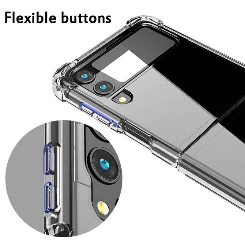 Folio-fodral Skal Samsung Galaxy Z Flip 4 Läderfodral Sömlösa Förstärkta Hörn