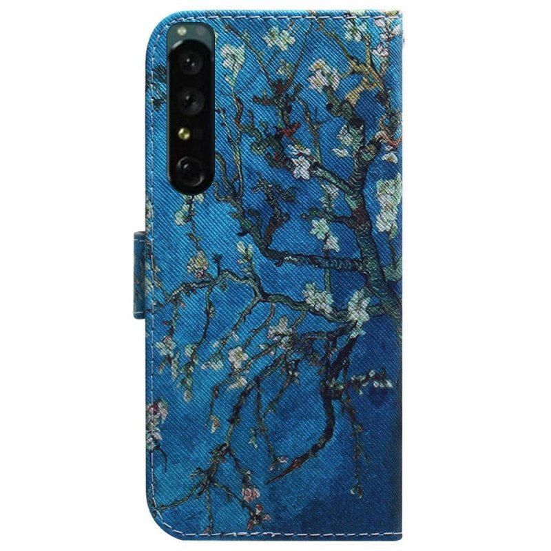 Folio-fodral Sony Xperia 1 IV Blommande Grenar