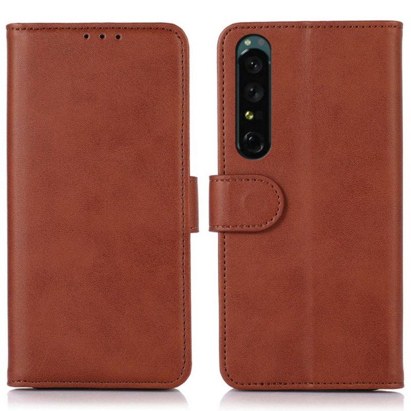 Folio-fodral Sony Xperia 1 IV Läder Styling