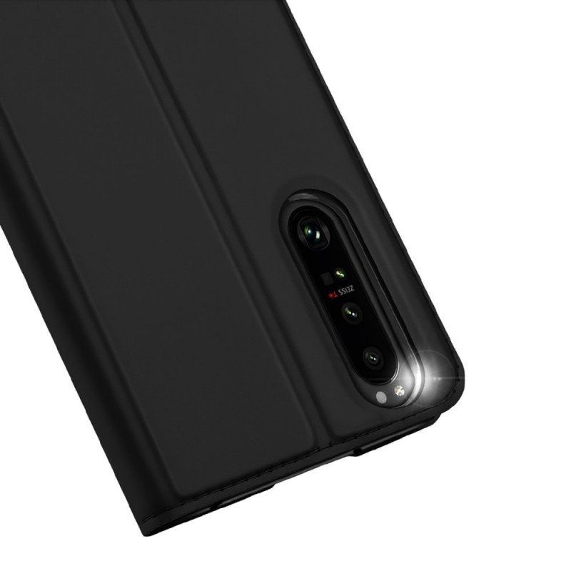 Folio-fodral Sony Xperia 1 IV Läderfodral Skin Pro Series Dux Ducis