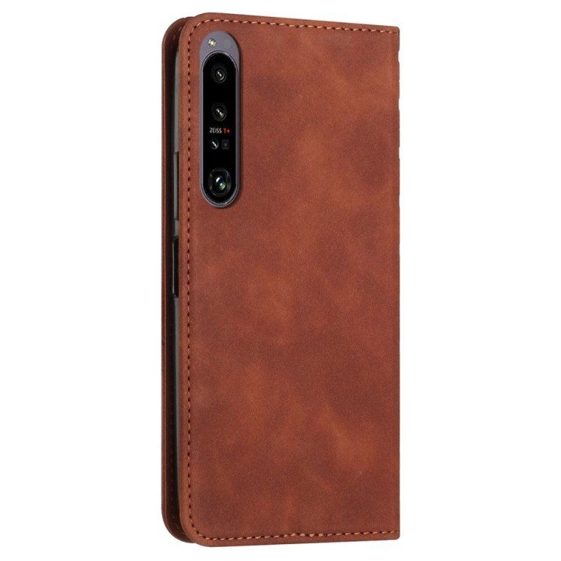 Folio-fodral Sony Xperia 1 IV Läderfodral Stil Läder 3d-mönster