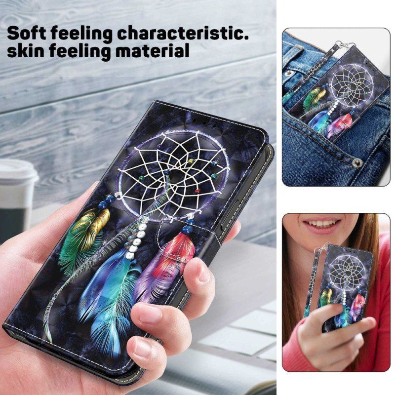 Folio-fodral Sony Xperia 1 IV Med Kedjar Strap Dream Catcher