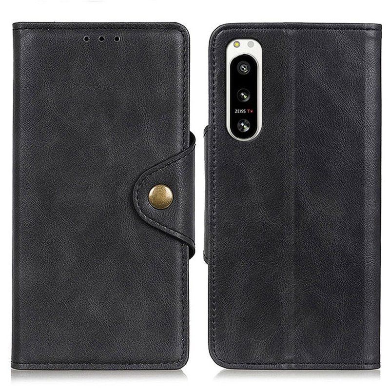 Folio-fodral Sony Xperia 5 IV Magnetisk Knapp