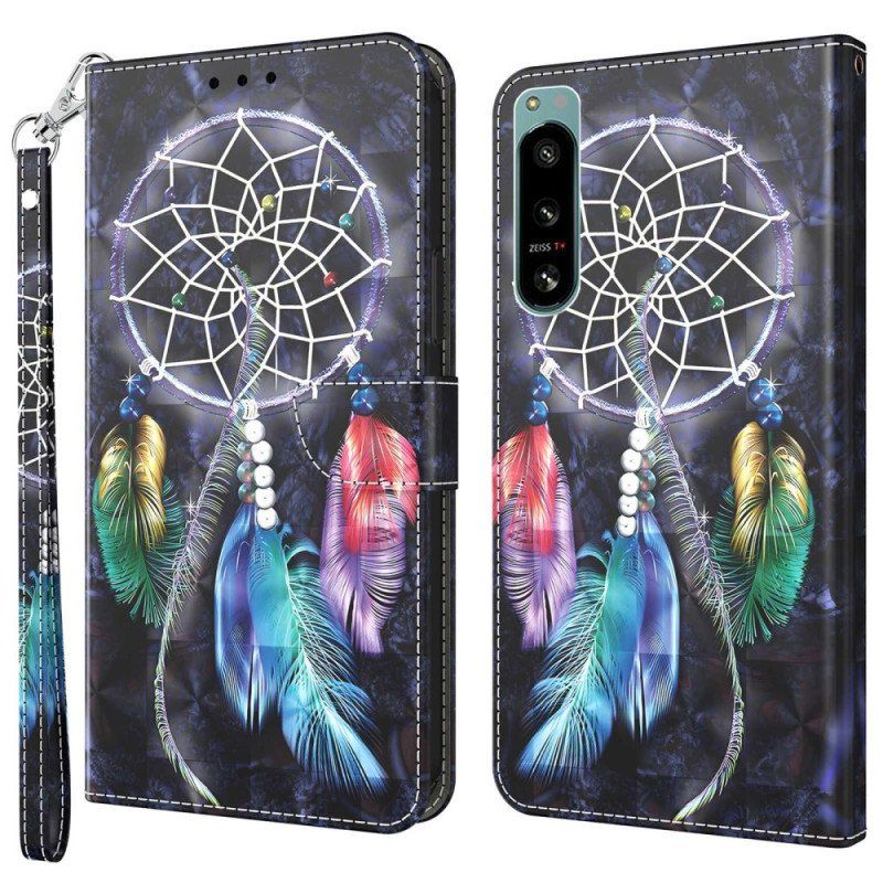 Folio-fodral Sony Xperia 5 IV Med Kedjar Strap Dream Catcher