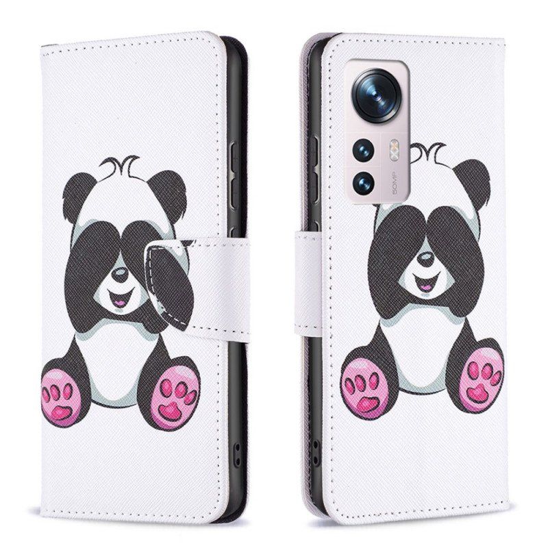 Folio-fodral Xiaomi 12 / 12X Panda Kul