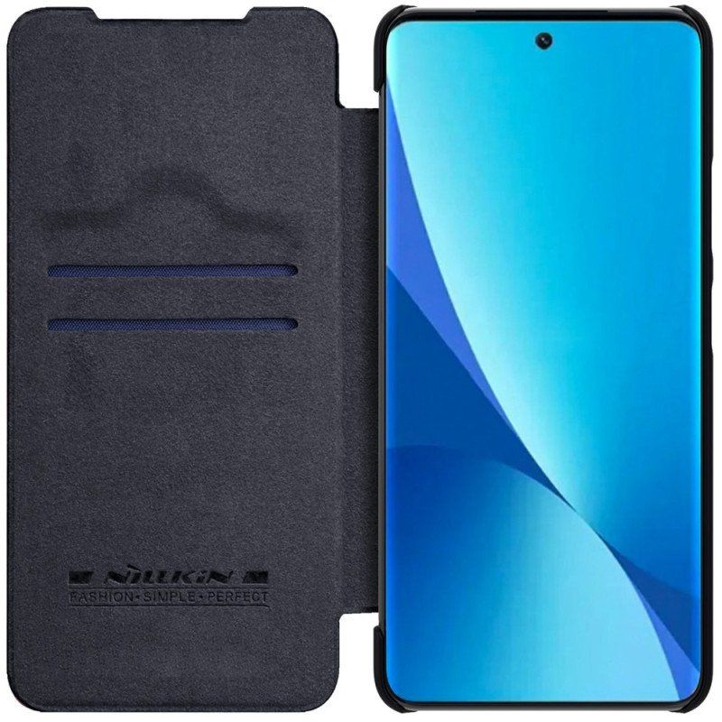 Folio-fodral Xiaomi 12 Lite Läderfodral Nillkin Qin-serien