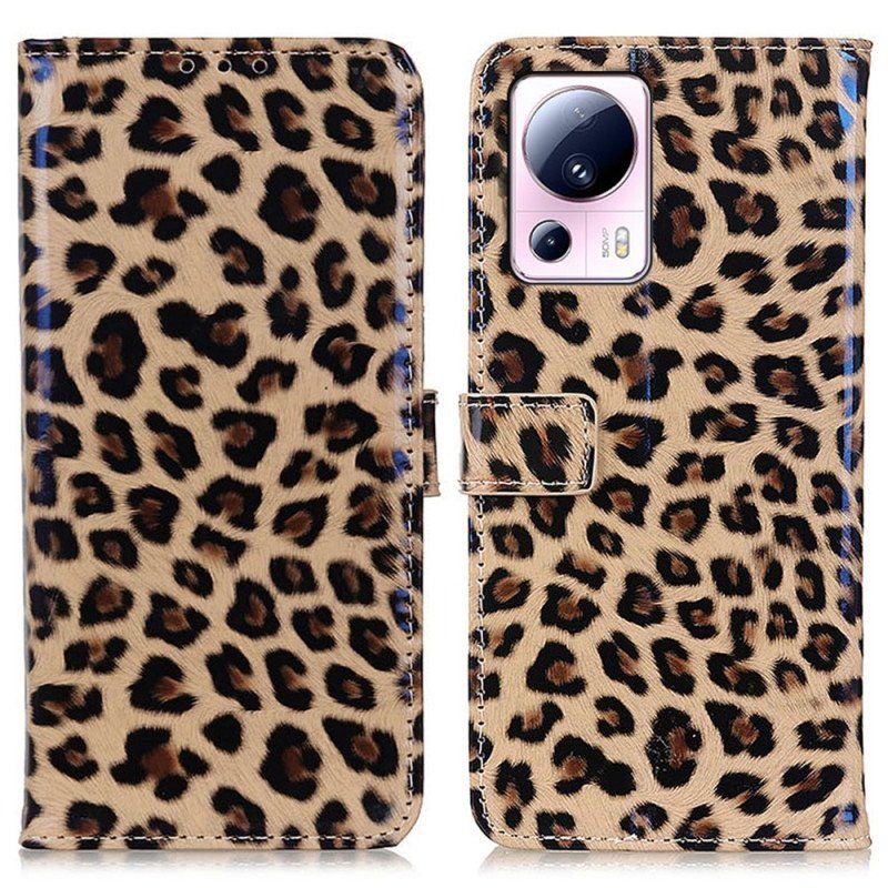 Folio-fodral Xiaomi 13 Lite Leopard