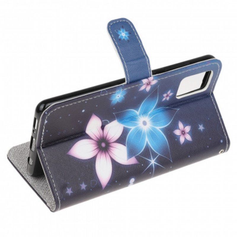 Folio-fodral Xiaomi Redmi Note 10 / 10S Med Kedjar Lunar Strap Blommor