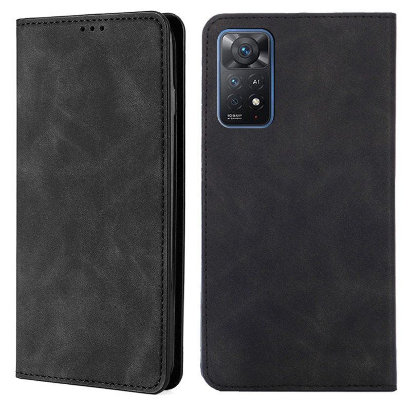 Folio-fodral Xiaomi Redmi Note 11 Pro / 11 Pro 5G Läderfodral Skin-touch Design