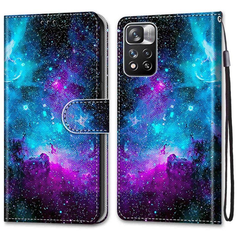 Folio-fodral Xiaomi Redmi Note 11 Pro Plus 5G Kosmisk Himmel