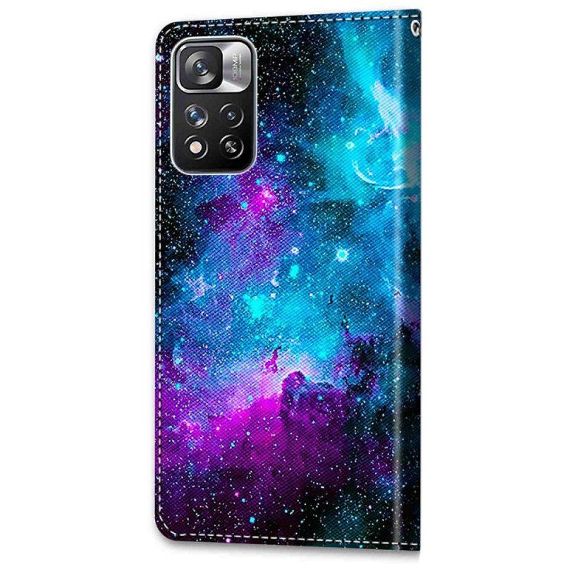 Folio-fodral Xiaomi Redmi Note 11 Pro Plus 5G Kosmisk Himmel