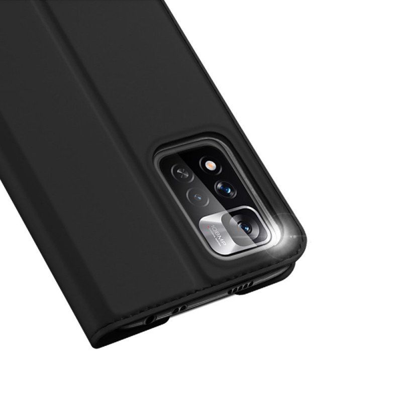 Folio-fodral Xiaomi Redmi Note 11 Pro Plus 5G Läderfodral Skin Pro Series Dux Ducis