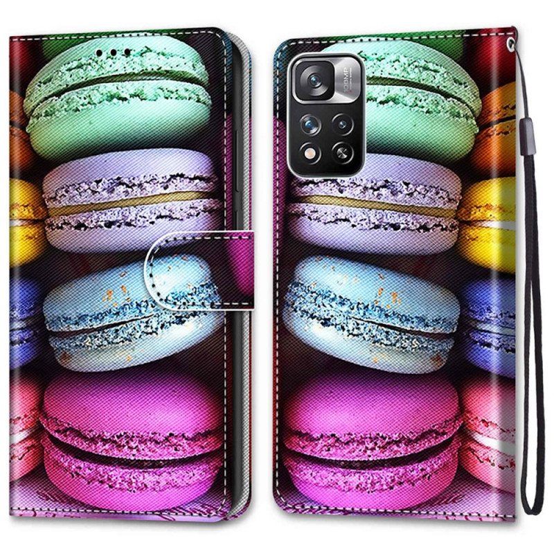 Folio-fodral Xiaomi Redmi Note 11 Pro Plus 5G Macarons