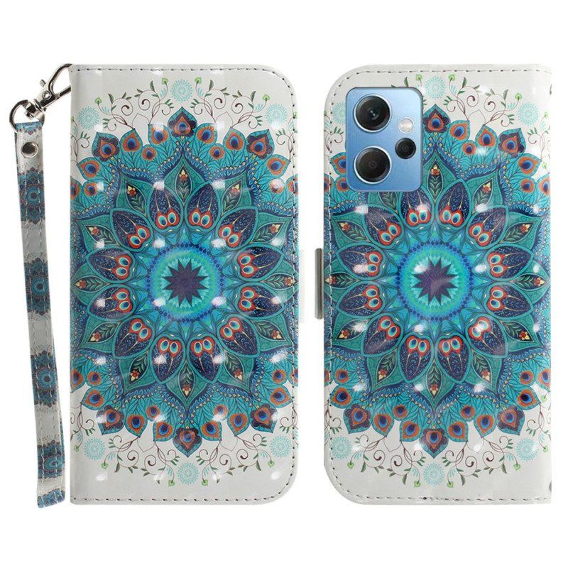 Folio-fodral Xiaomi Redmi Note 12 4G Med Kedjar Strappy Mandala