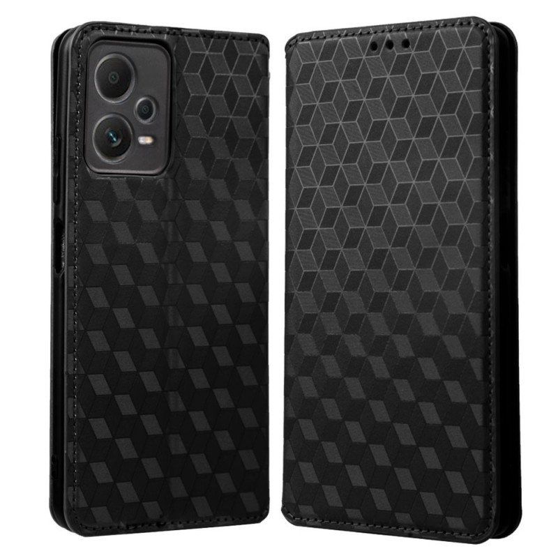 Folio-fodral Xiaomi Redmi Note 12 Pro Läderfodral 3d-mönster