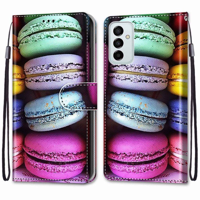 Läderfodral Samsung Galaxy M23 5G Macarons