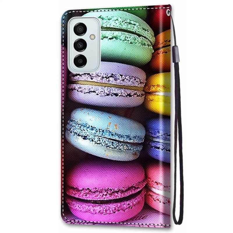 Läderfodral Samsung Galaxy M23 5G Macarons