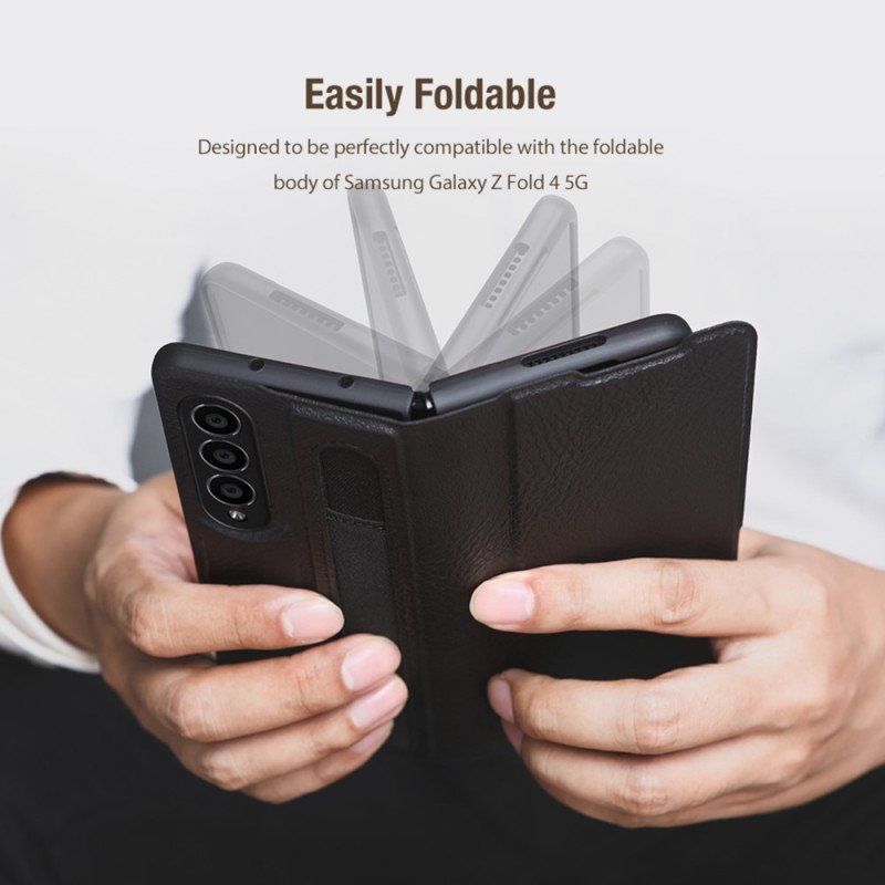 Läderfodral Samsung Galaxy Z Fold 4 Nillkin Konstläder