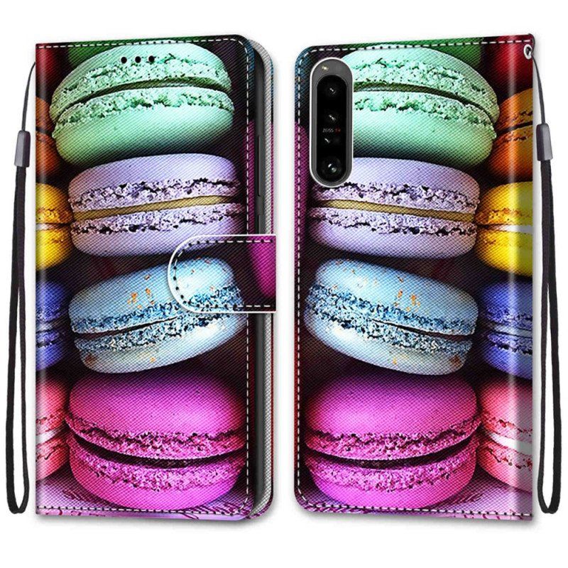 Läderfodral Sony Xperia 1 IV Macarons