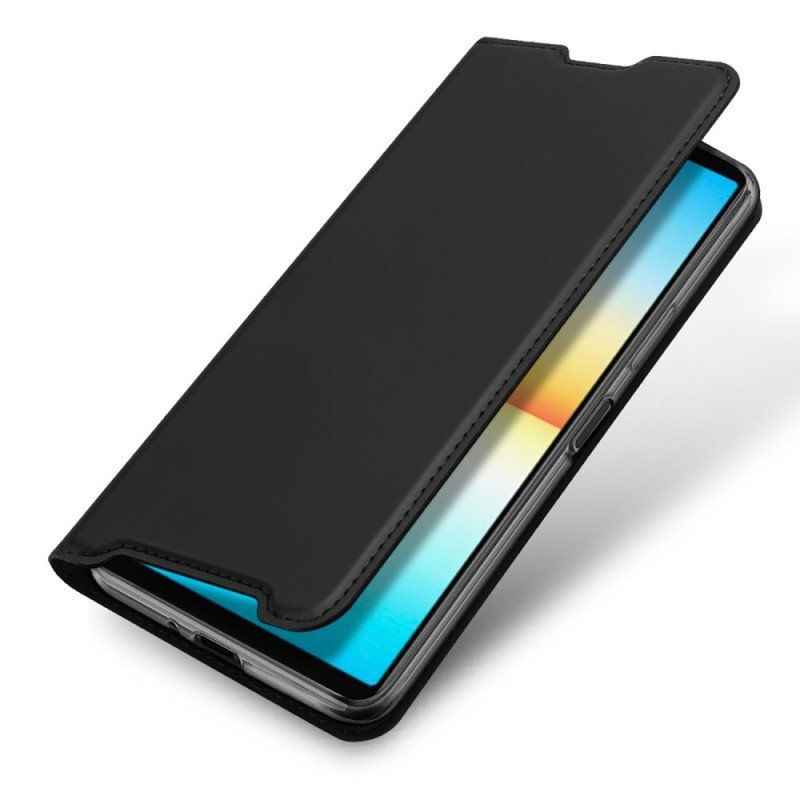 Läderfodral Sony Xperia 10 IV Skin Pro Dux Ducis