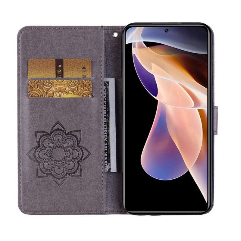 Läderfodral Xiaomi Redmi Note 11 Pro Plus 5G Mandala Uggla