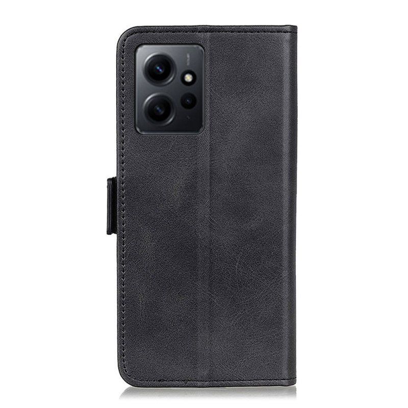 Läderfodral Xiaomi Redmi Note 12 4G Dubbellås