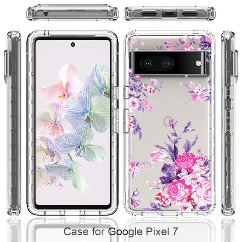 Mobilskal Google Pixel 7 Sömlösa Blommor