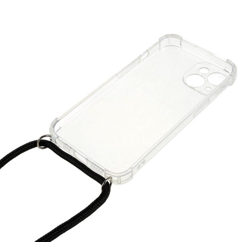 Mobilskal iPhone 14 Transparent Med Sladd