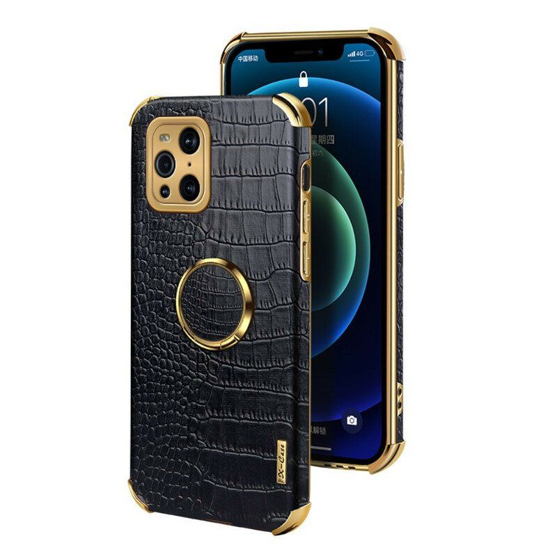 Mobilskal Oppo Find X3 Pro X-case Krokodilskinnseffekt