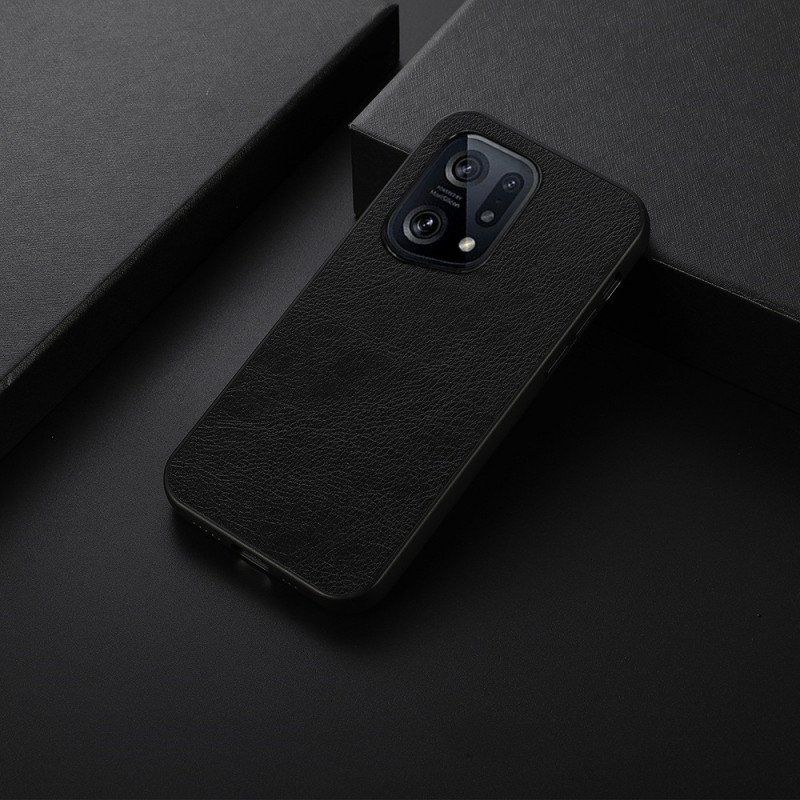 Mobilskal Oppo Find X5 Litch Läder Styling