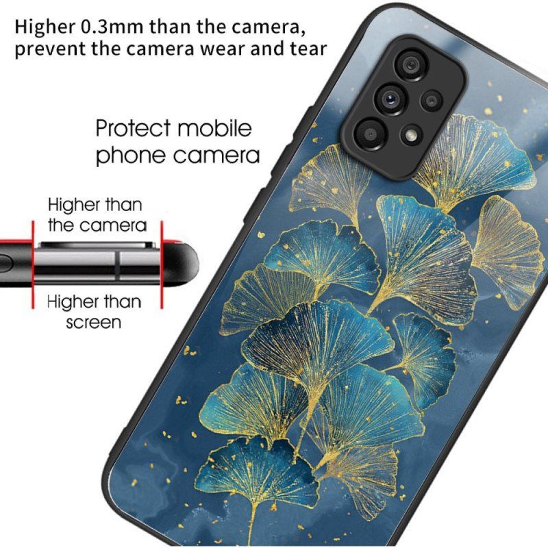 Mobilskal Samsung Galaxy A53 5G Ginkgoblad Av Härdat Glas