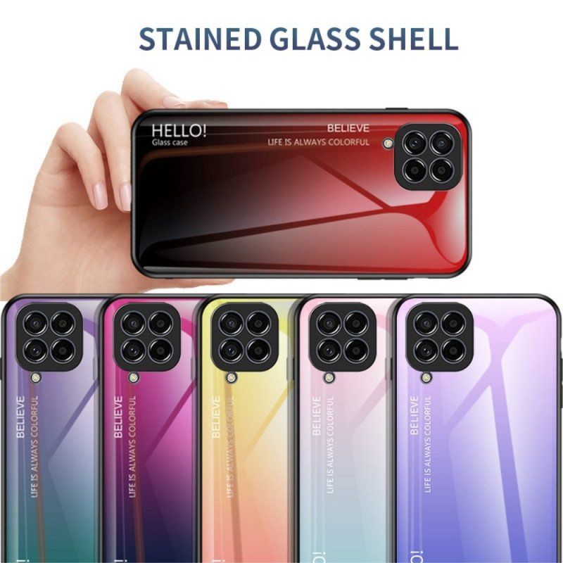 Mobilskal Samsung Galaxy M53 5G Härdat Glas Hej