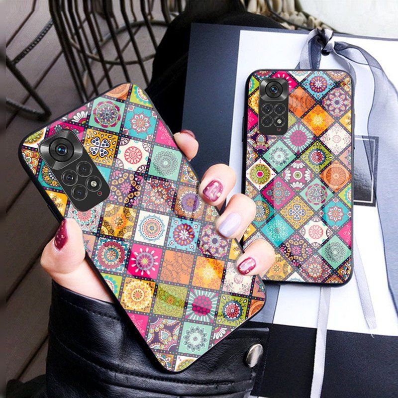 Mobilskal Xiaomi Redmi Note 11 / 11S Patchwork Magnetisk Hållare