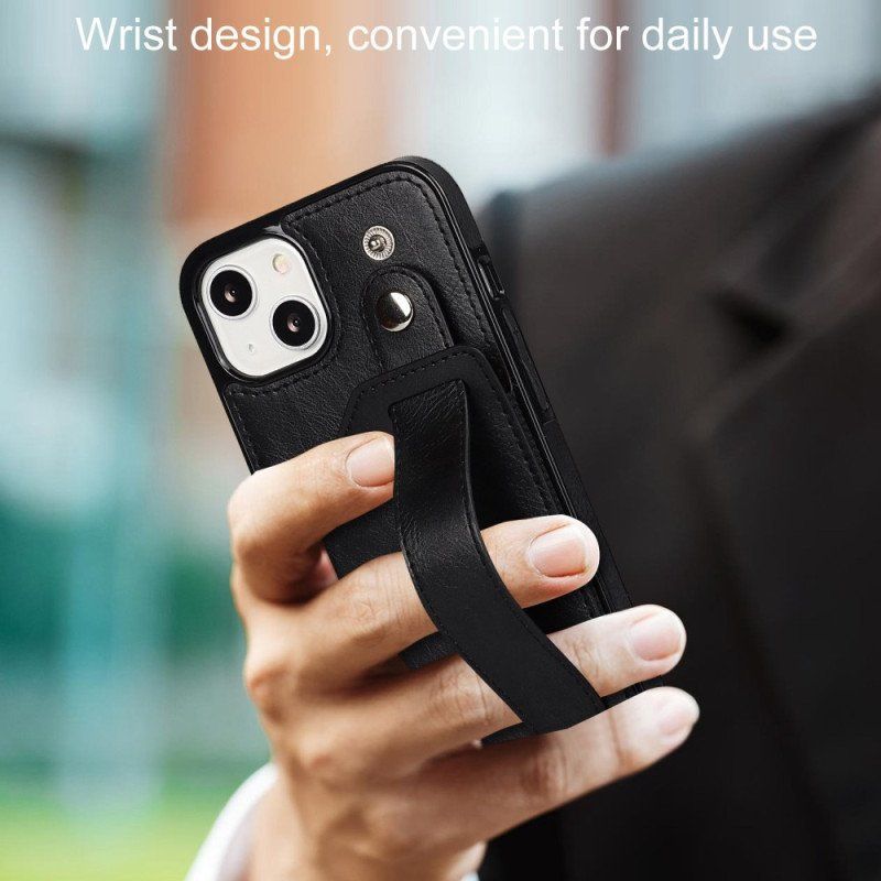Skal iPhone 14 Rfid-korthållare Med Rem