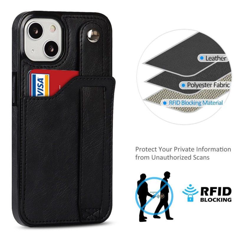 Skal iPhone 14 Rfid-korthållare Med Rem