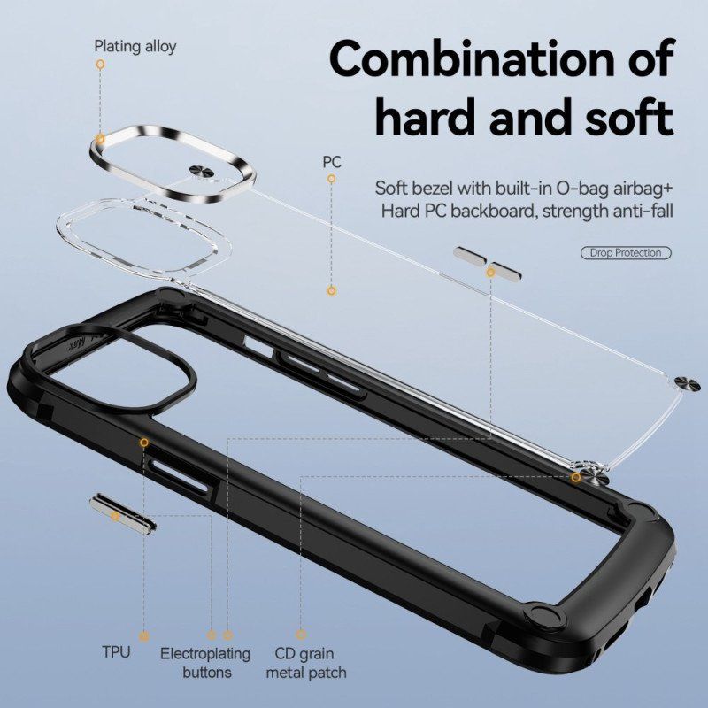 Skal iPhone 14 Transparent Aluminiumlegering
