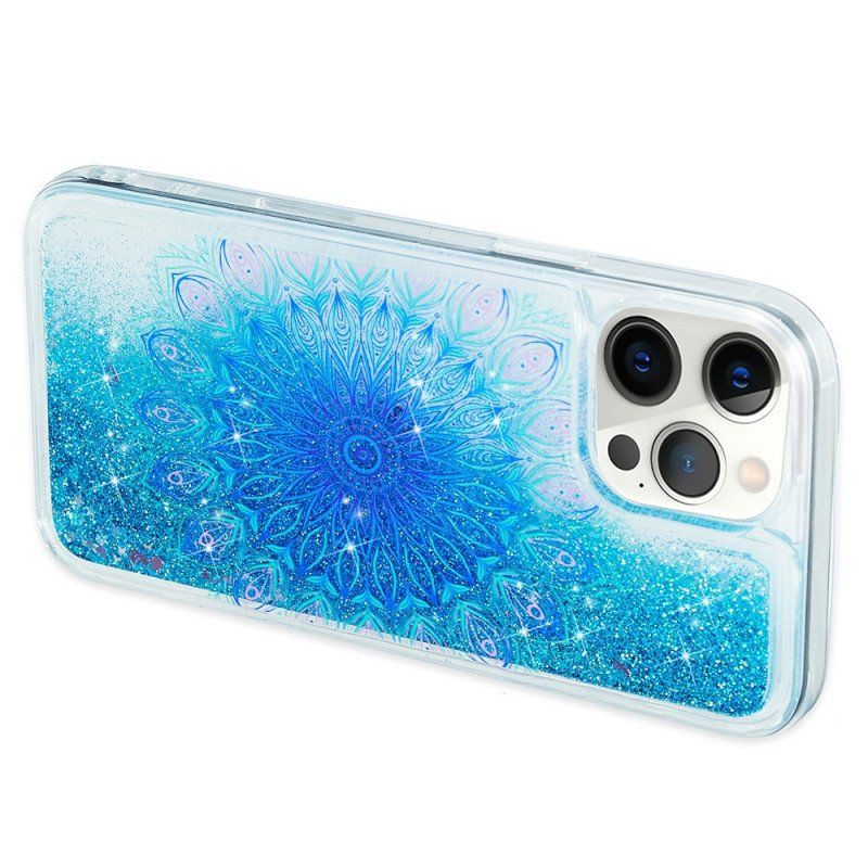 Skal iPhone 15 Pro Mandala Glitter