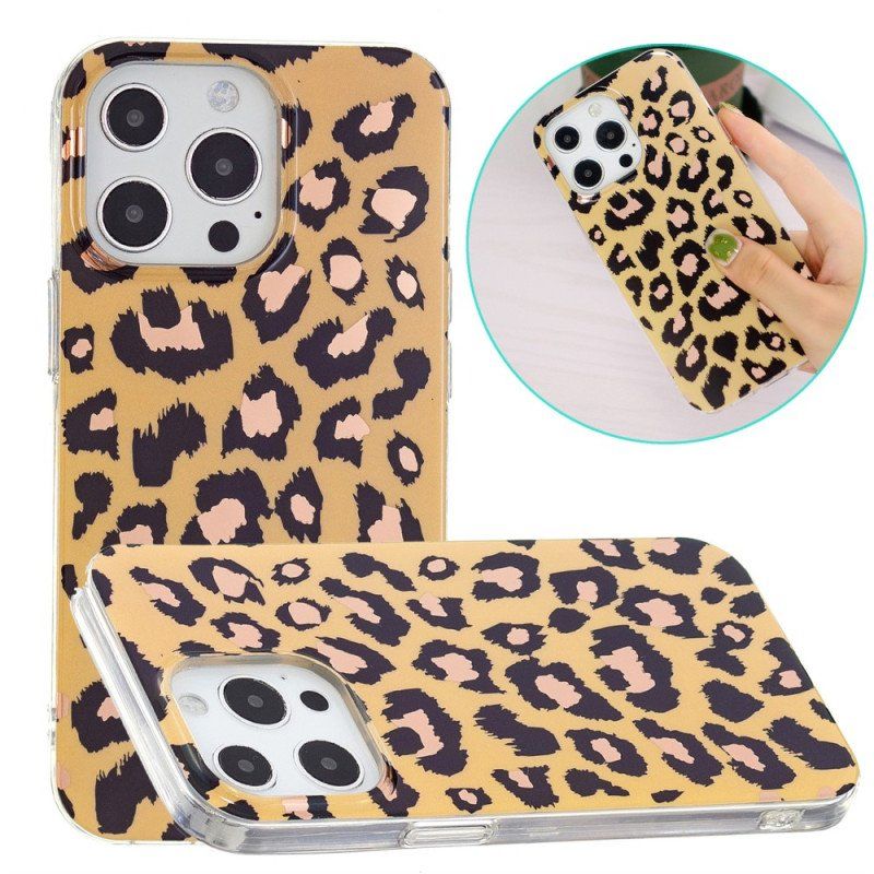 Skal iPhone 15 Pro Max Leopardmönster