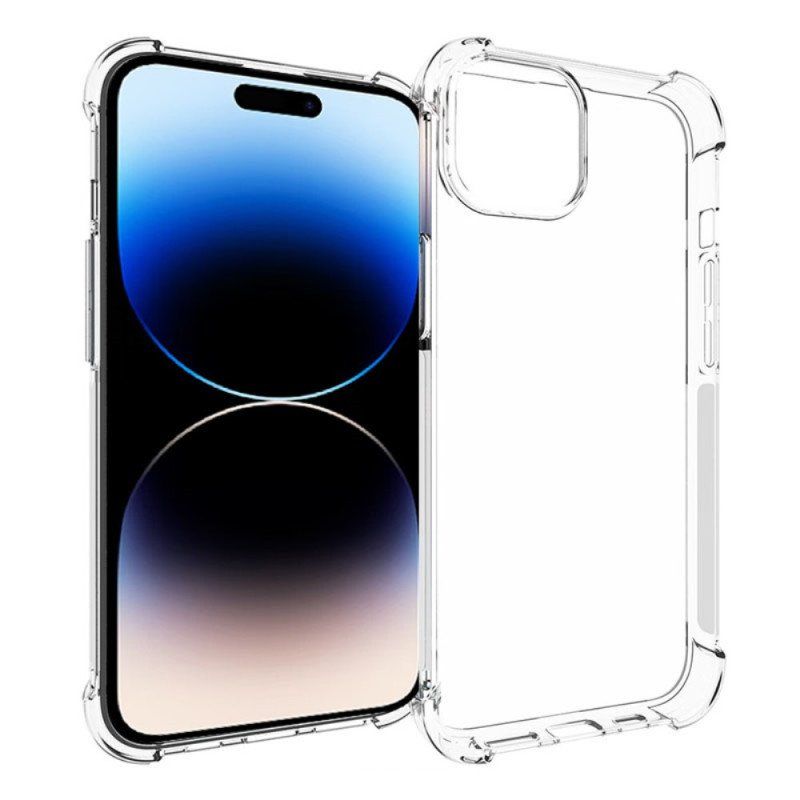 Skal iPhone 15 Transparenta Förstärkta Hörn