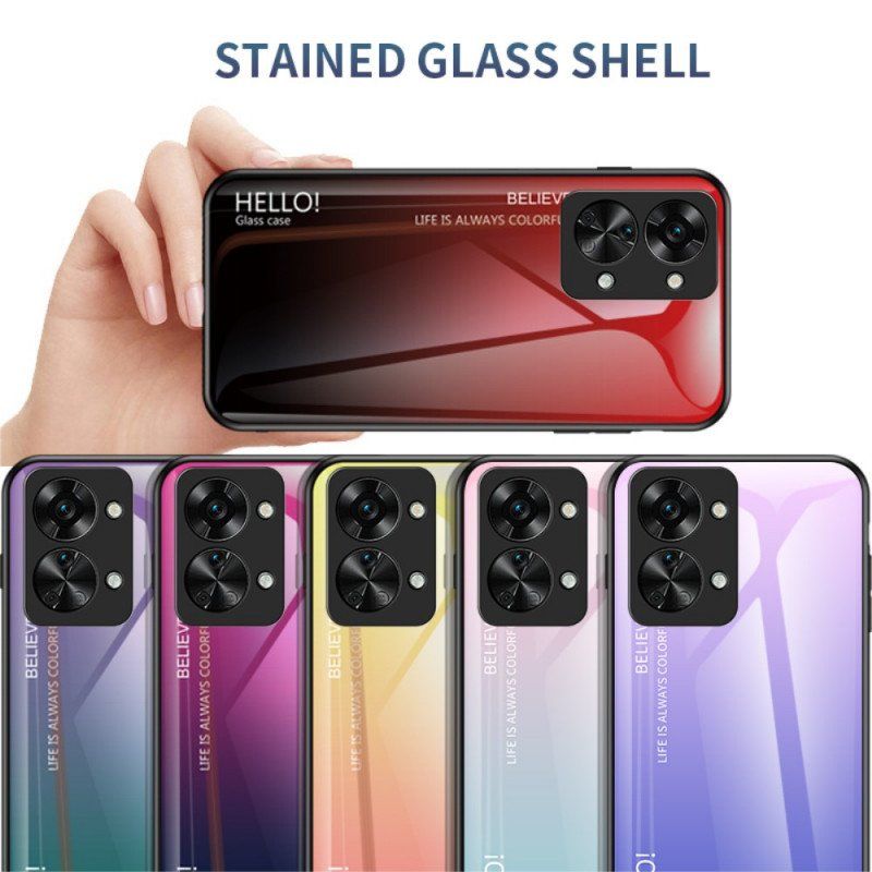 Skal OnePlus Nord 2T 5G Härdat Glas Hej