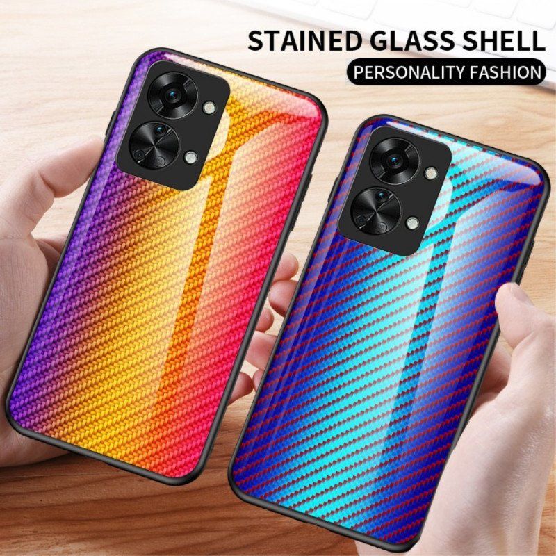 Skal OnePlus Nord 2T 5G Kolfiberhärdat Glas