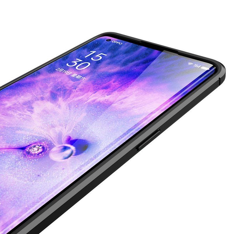 Skal Oppo Find X5 Pro Dubbel Linje Litchi Läder Effekt