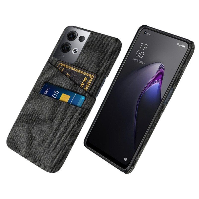 Skal Oppo Reno 8 Pro Korthållare Tyg