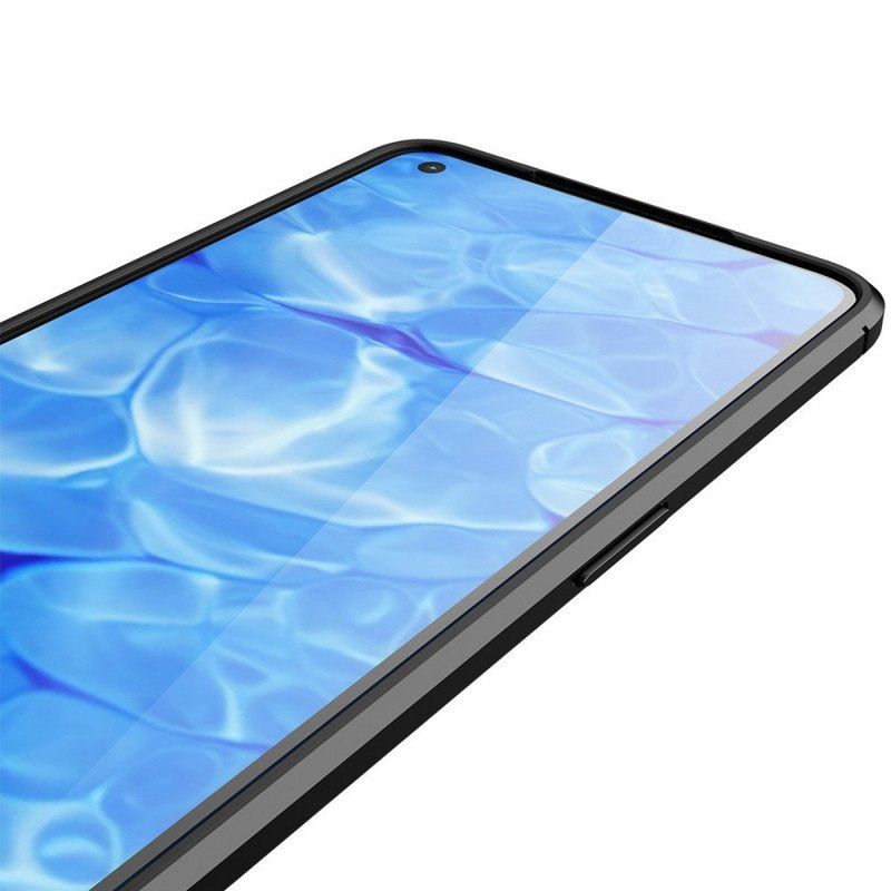 Skal Realme 9 Pro Plus Dubbel Linje Litchi Läder Effekt