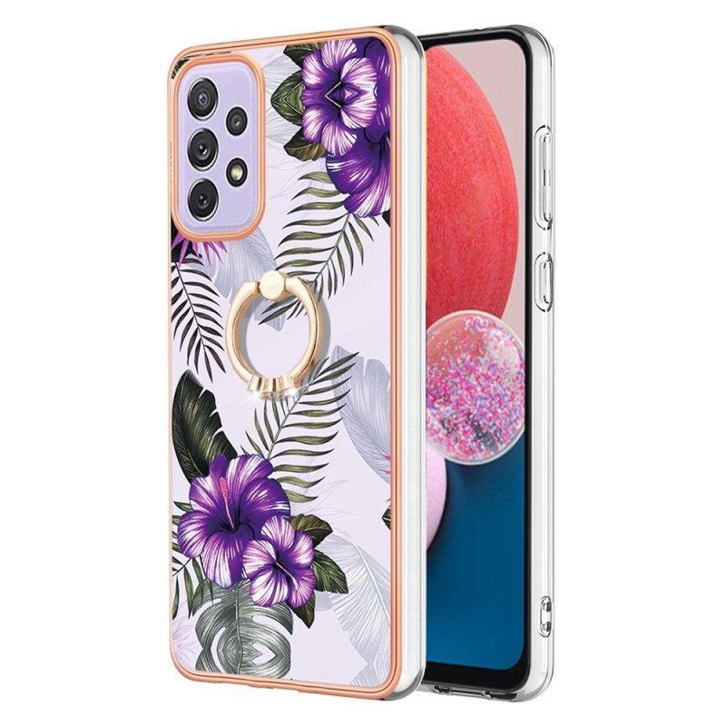 Skal Samsung Galaxy A13 Ring-bracket Blommor