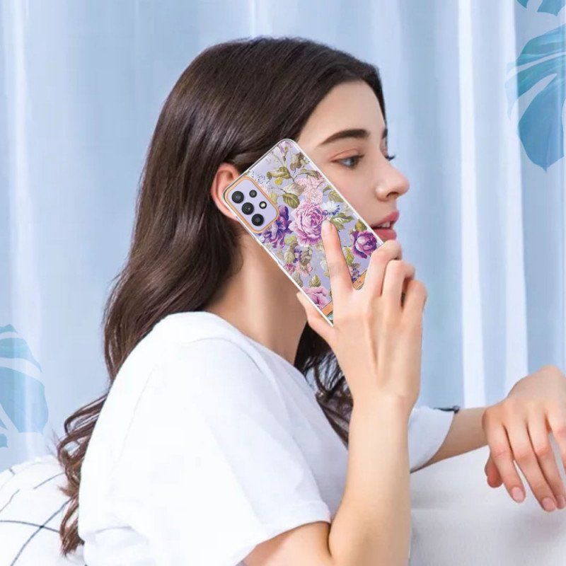 Skal Samsung Galaxy A13 Sömlös Blommig